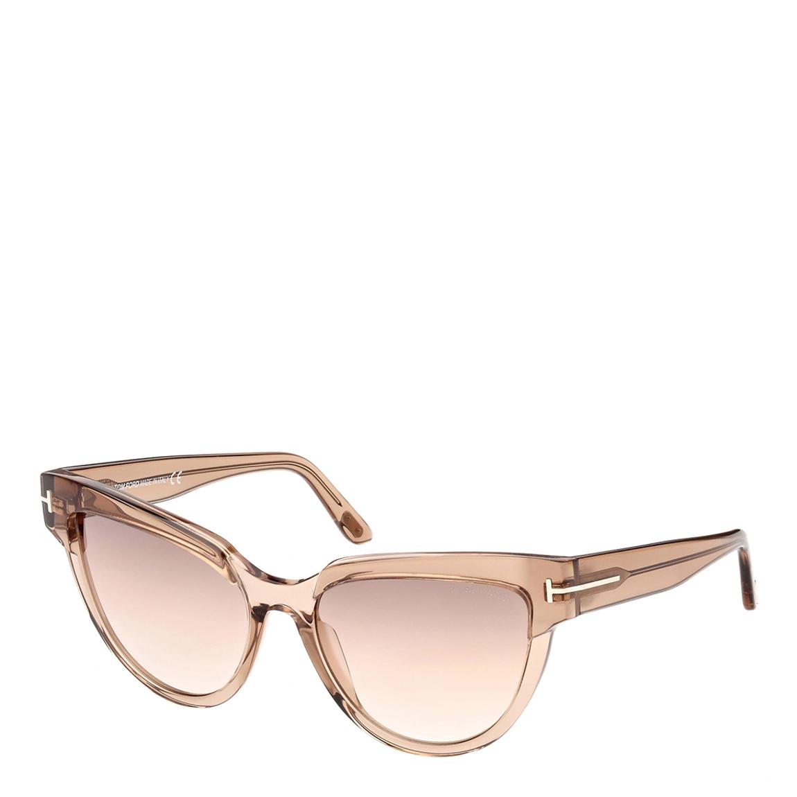 Women's Shiny Light Brown/ Nadine Tom Ford Sunglasses 57mm main product photo