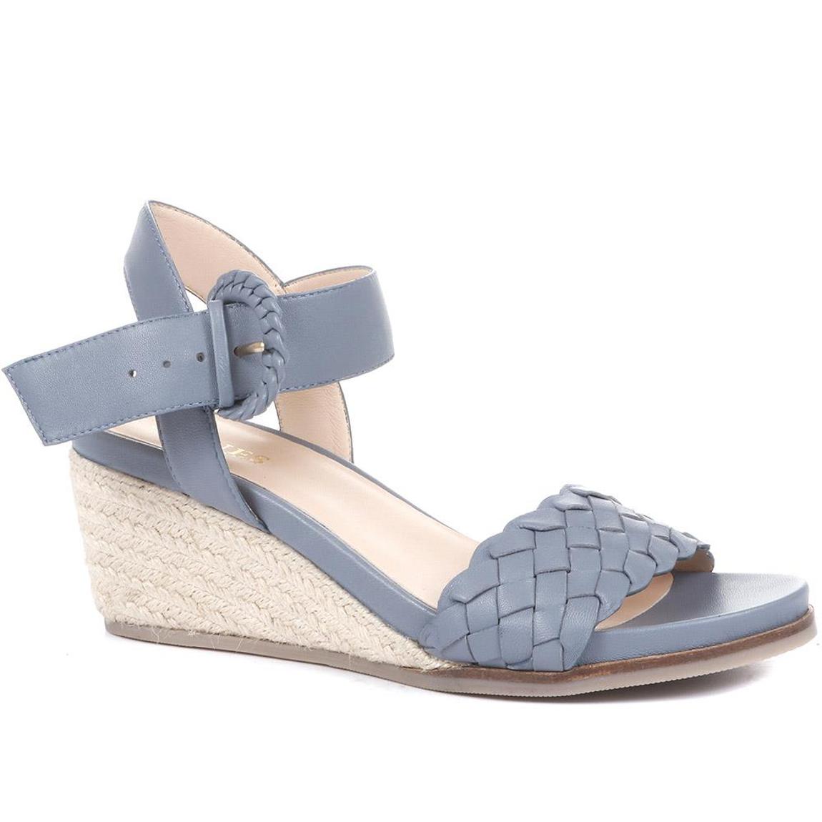 Luana Leather Wedge Sandals main product photo