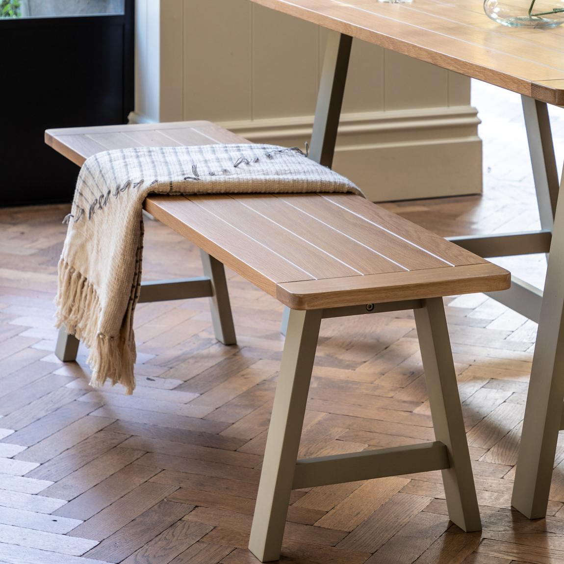 Willow Trestle Bench Prairie 1500x380x450mm main product photo