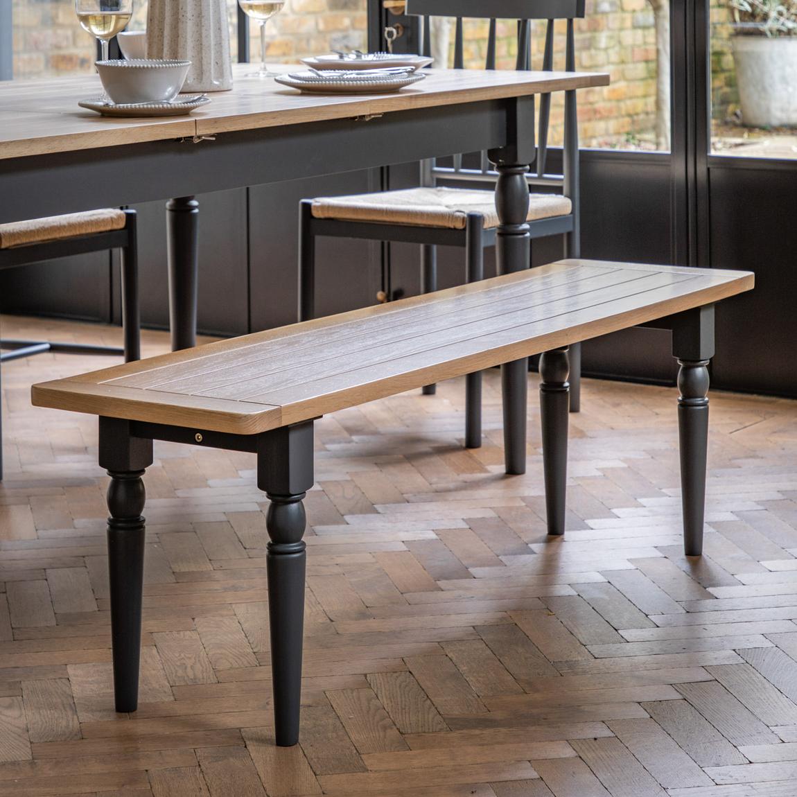 Willow Dining Bench Meteor 1500x380x450mm main product photo