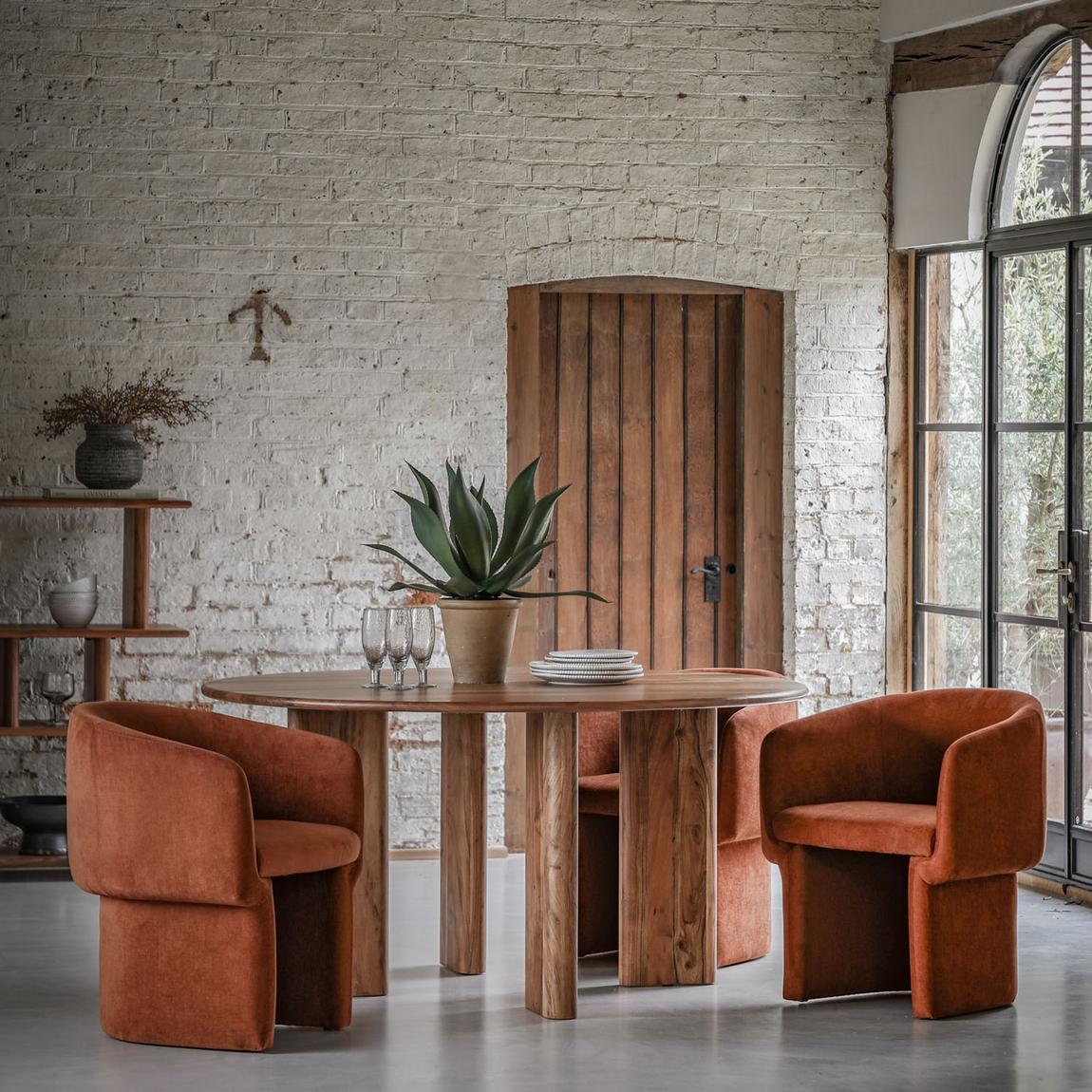 Briar Dining Chair Rust 640x620x760mm main product photo