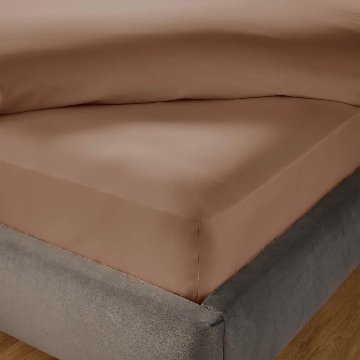 Silentnight Pure Cotton Extra Deep Fitted Sheet - Dusky Pink - King main product photo
