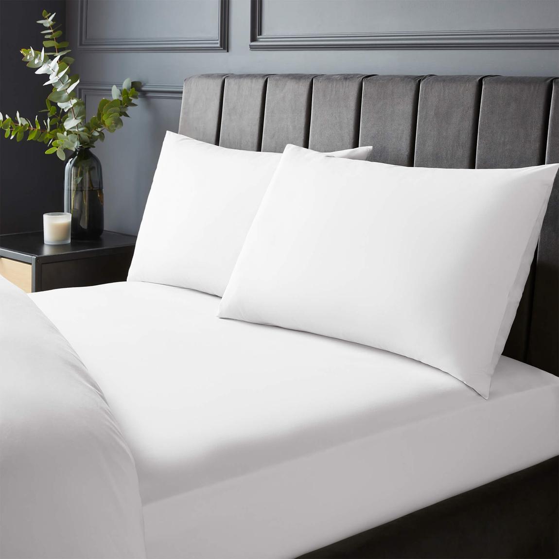 Silentnight Pure Cotton Pillowcase Pair - White main product photo