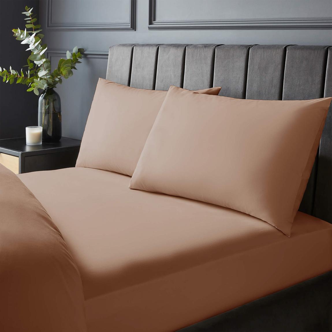 Silentnight Pure Cotton Pillowcase Pair - Dusky Pink main product photo