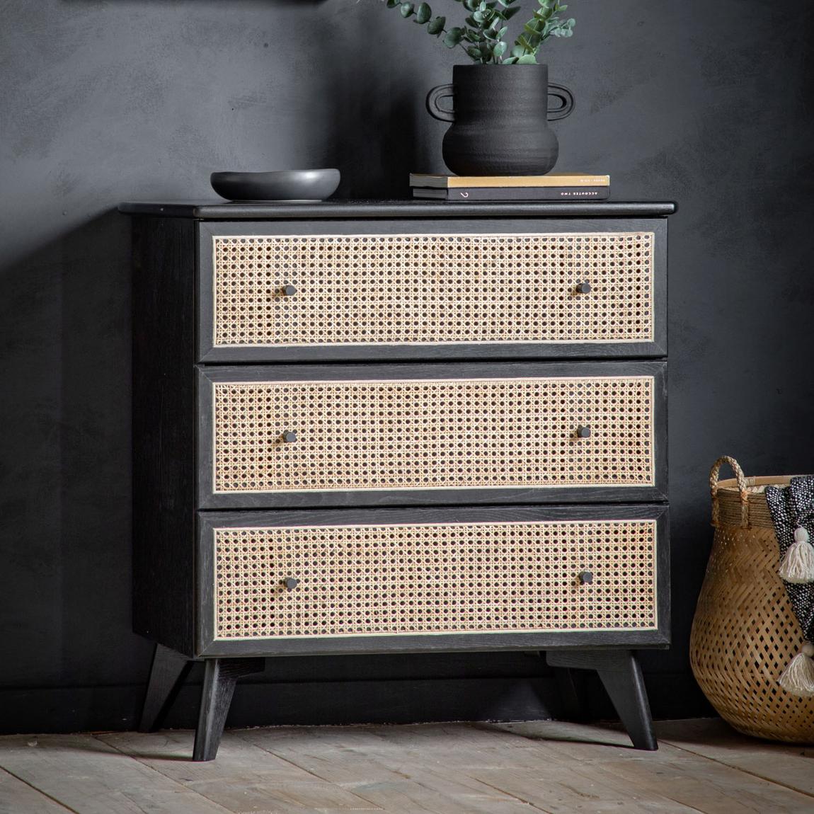 Cora 3 Drawer Chest 900x450x870mm main product photo