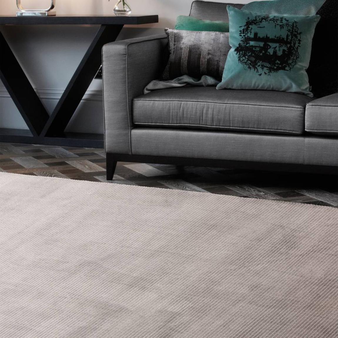Kuza 120x170cm Plain Stripe Silver main product photo