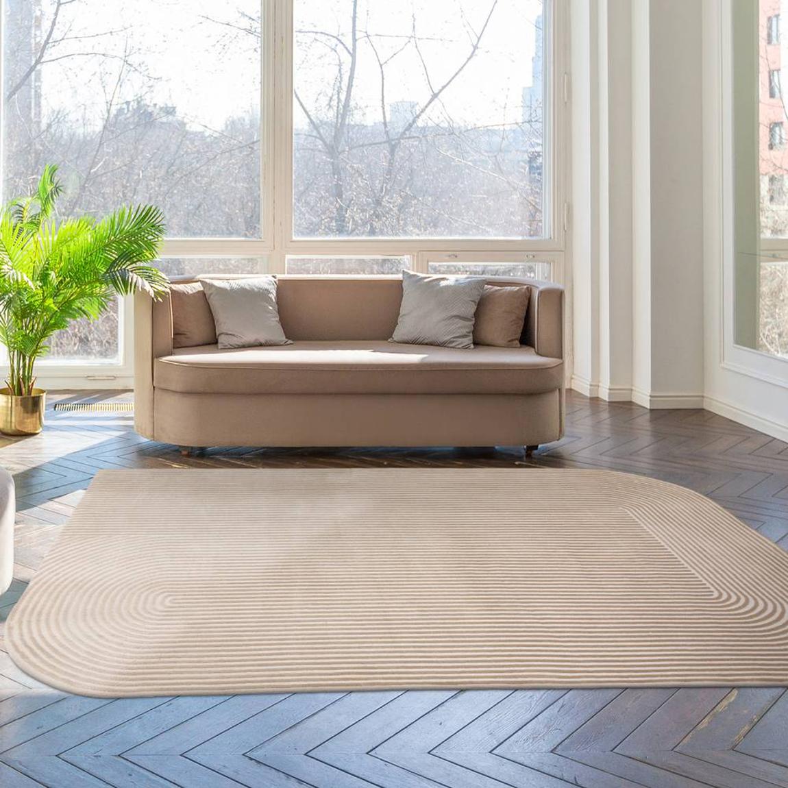Kuza 120x170cm Shape Gold / Cream main product photo