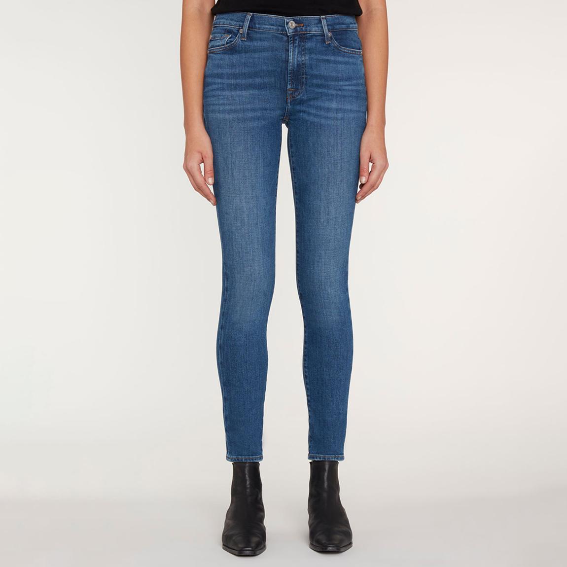 Blue Mid Rise Skinny Stetch Jeans main product photo
