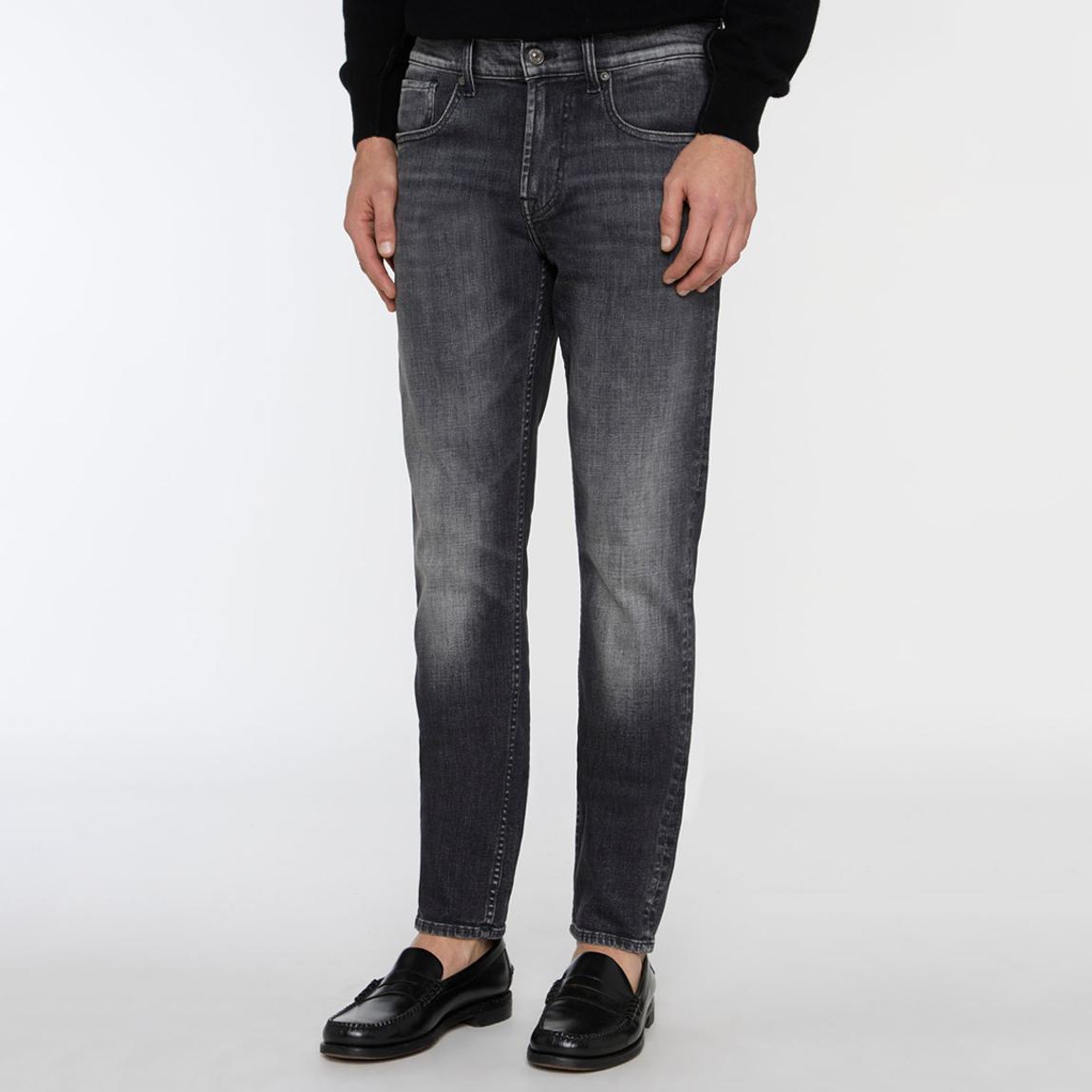 Black Slimmy Stretch Tek Tapered Stretch Jeans main product photo