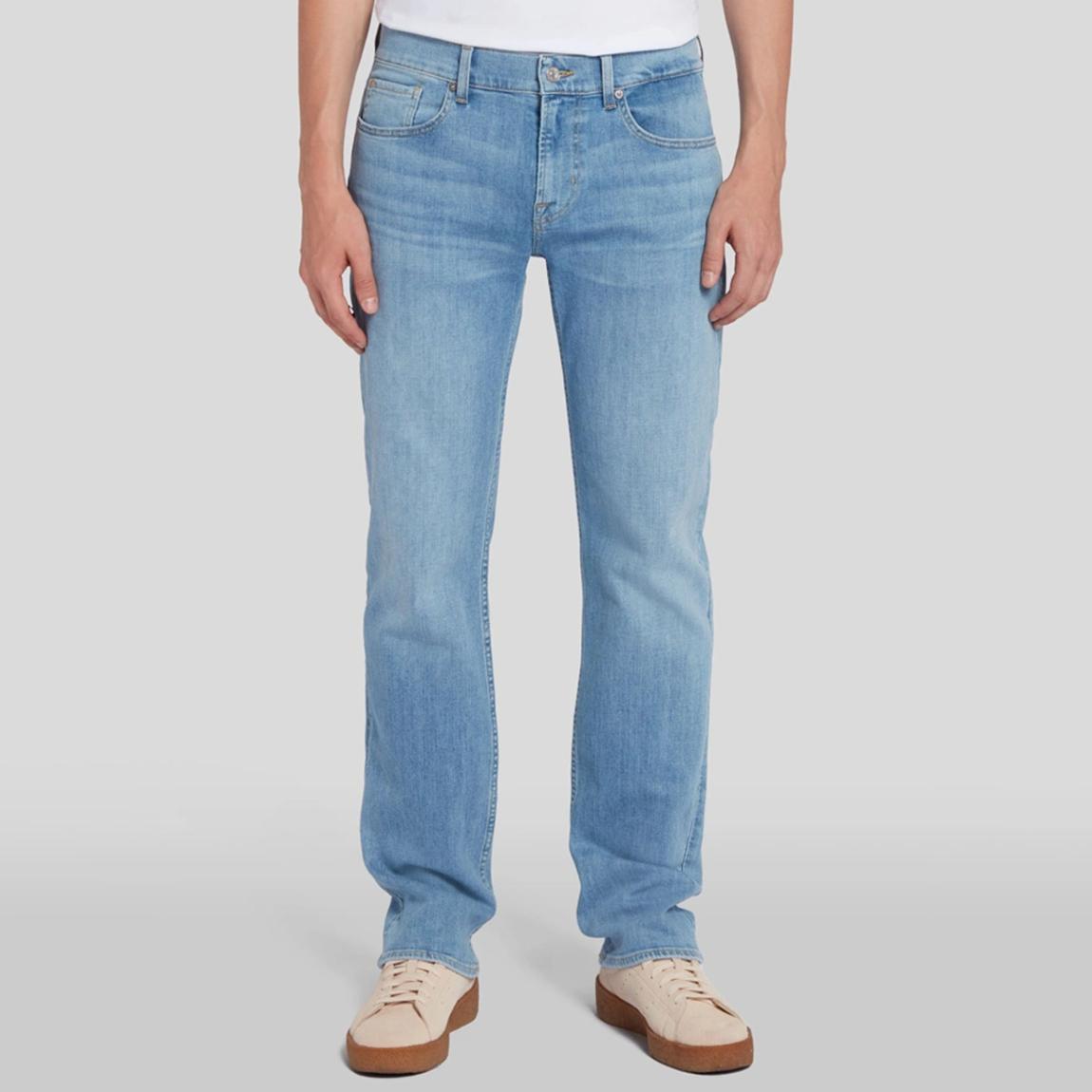 Light Blue Standard Stretch Tek Straight Jeans main product photo
