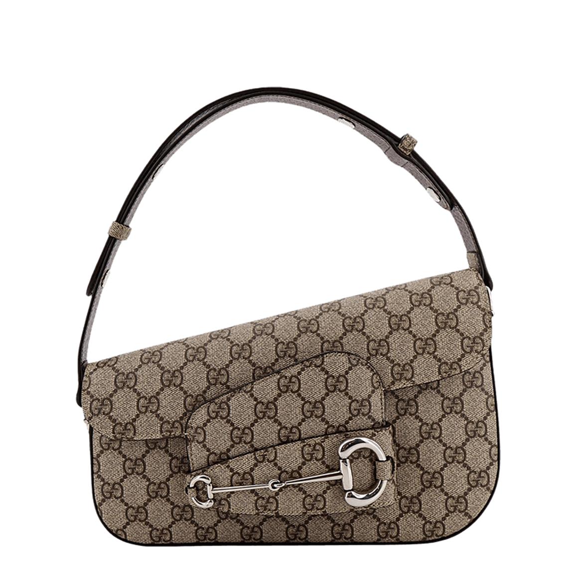 Women's Brown Gucci Horsebit Mini Shoulder Bag main product photo