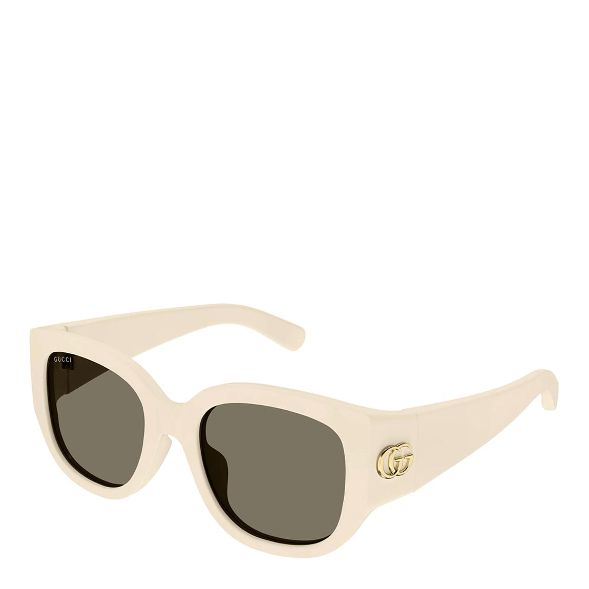 Women's Ivory/Brown Gucci Sunglasses 52mm main product photo