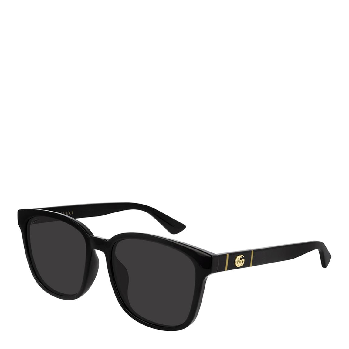 Men's Black/Grey Gucci Sunglasses 56mm main product photo
