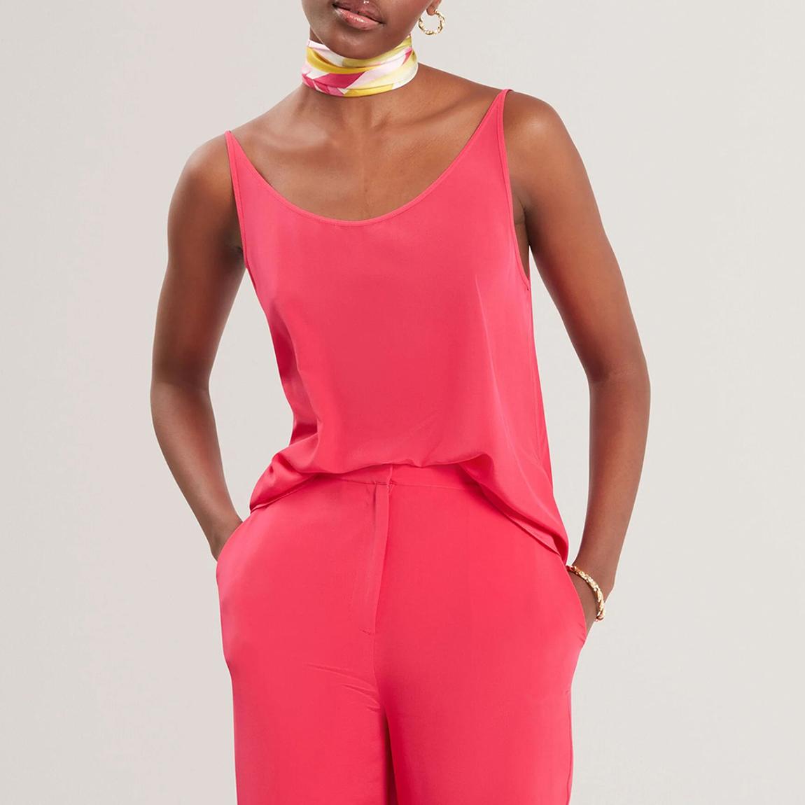 Pink Cadasa Scoop Neck Sleeveless Top main product photo