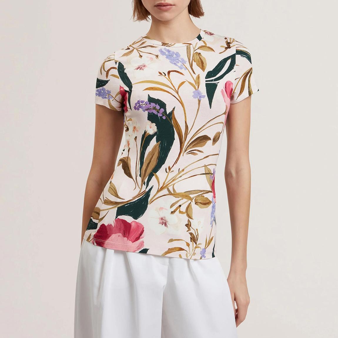 Pink Belliea Printed Fitted T-shirt main product photo