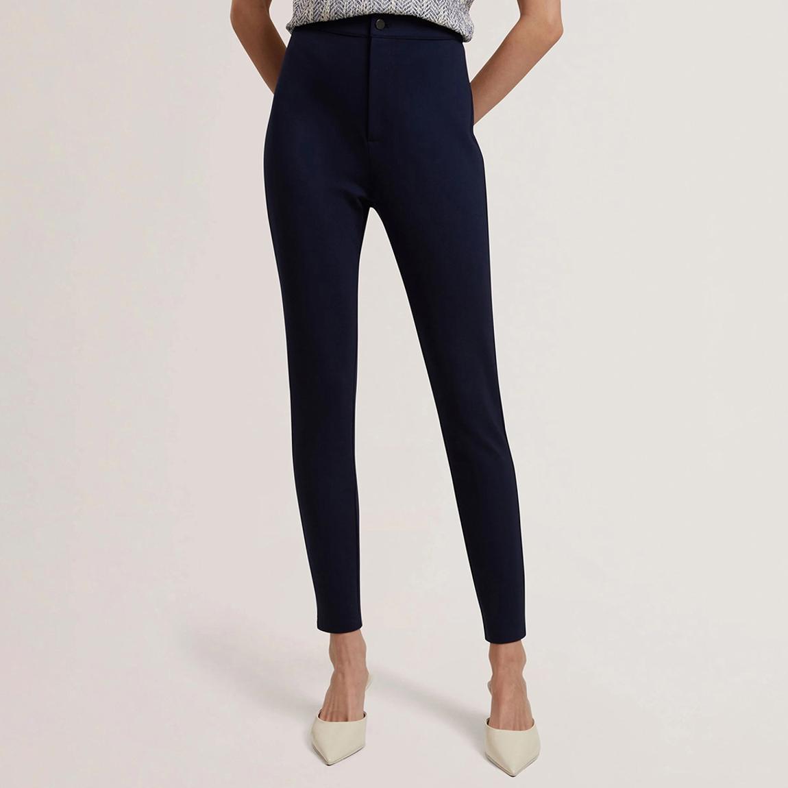Navy Felinda Fly Front Stretch Legging main product photo