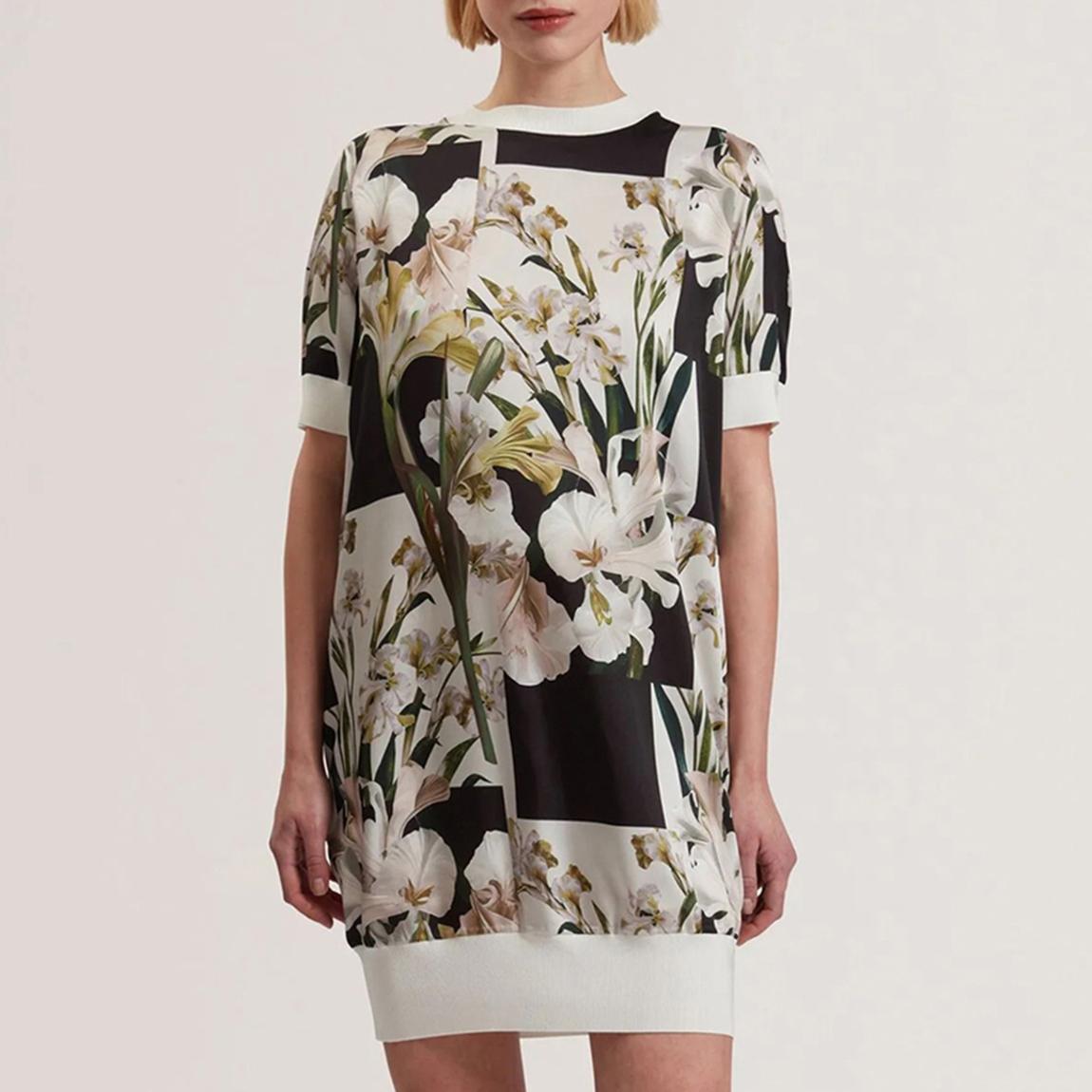 Multi Roneea Printed Woven Front Box Dress main product photo