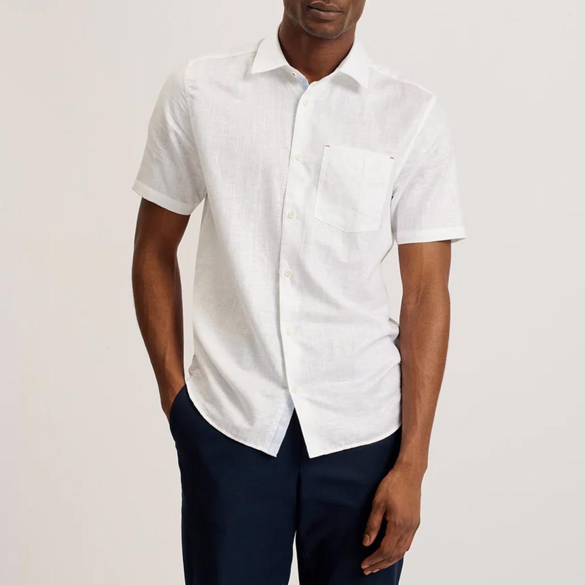 White Palomas Linen Shirt main product photo