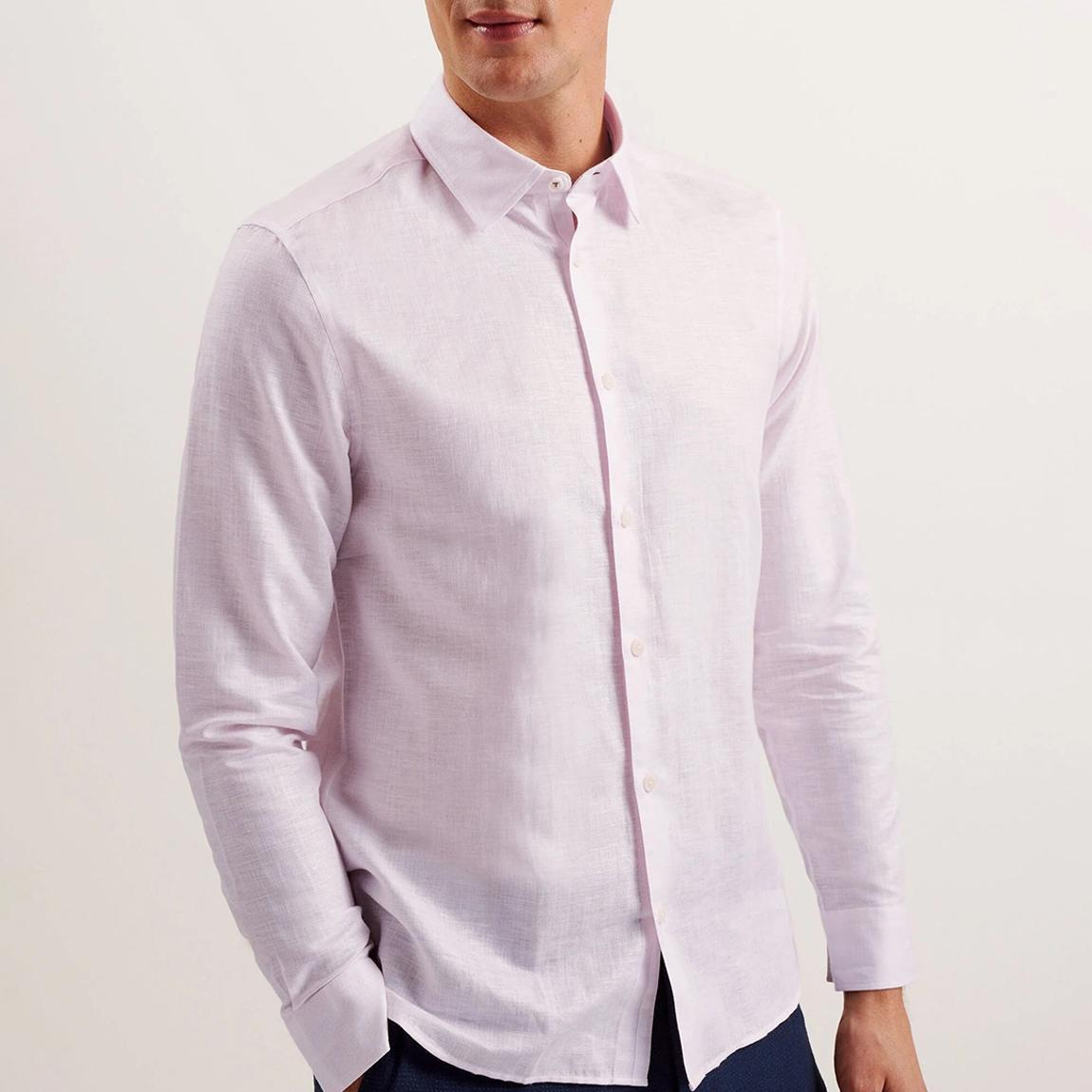 Pink Palomas Linen Shirt main product photo