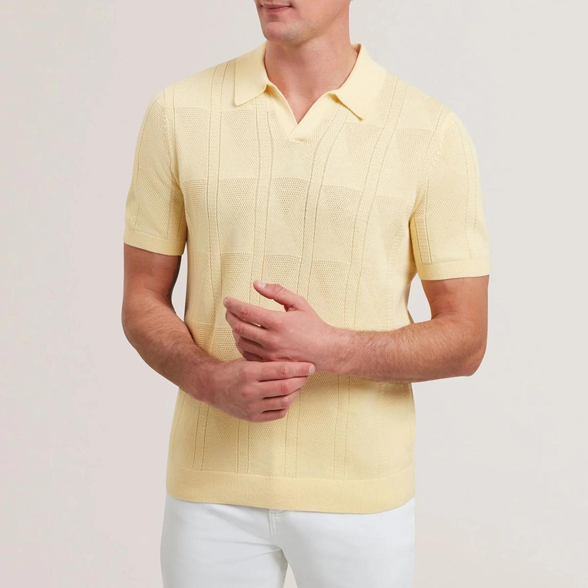 Willden Open Neck Cotton Polo main product photo