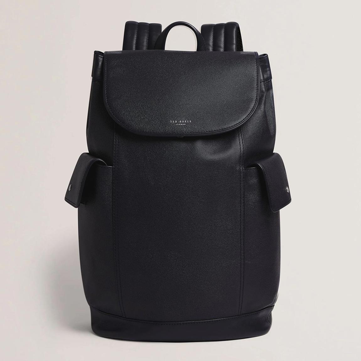 Navy Kailebs Caviar Leather Backpack main product photo