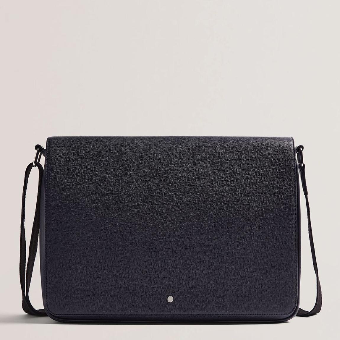 Navy Kamaron Caviar Leather Laptop Bag main product photo