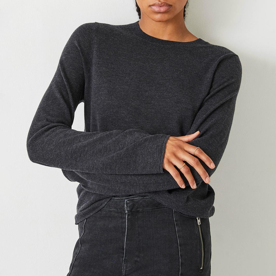 Charcoal Marl Lara Wool Blend Jumper main product photo