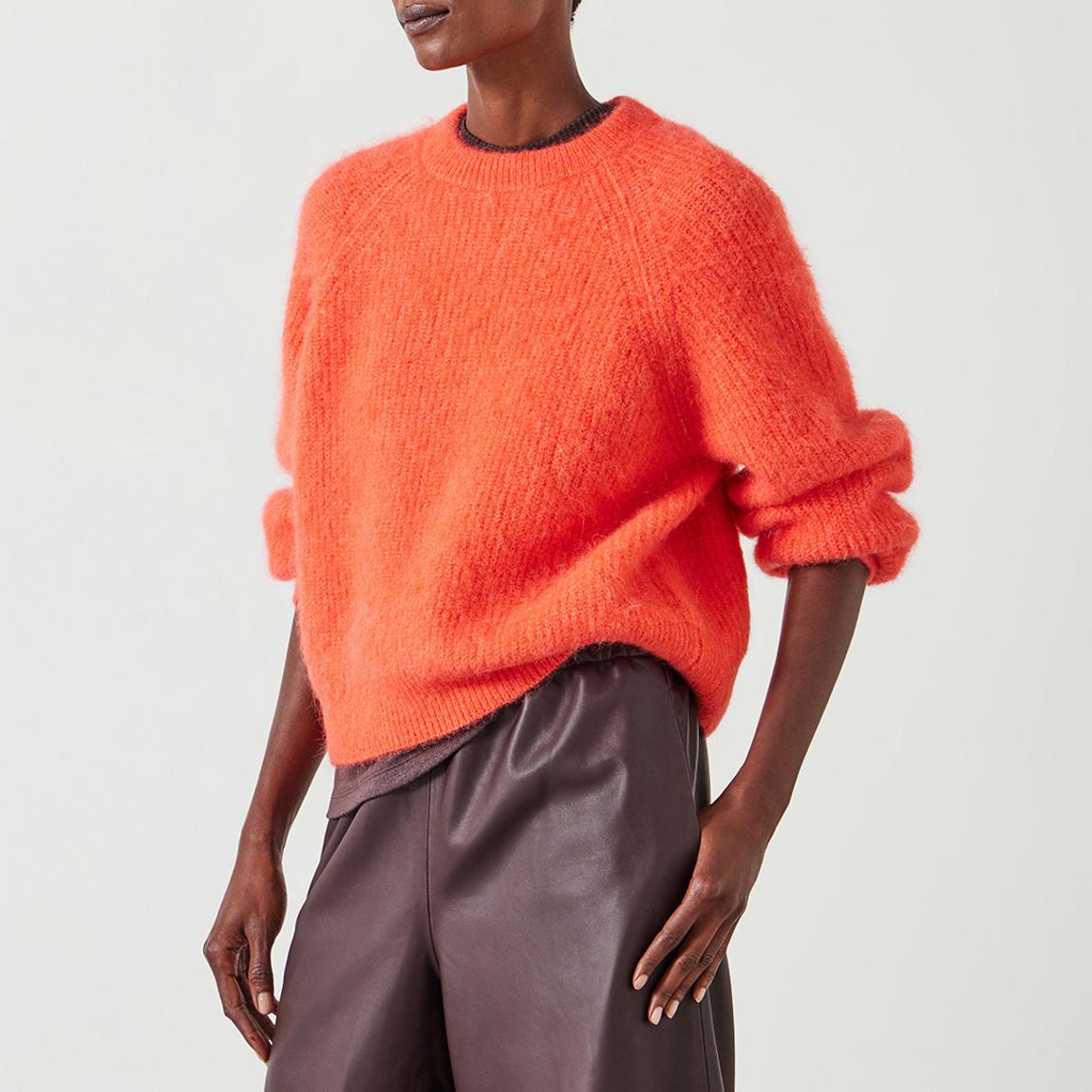 Orange River Brushed Alpaca Blend Cropped Jumper main product photo