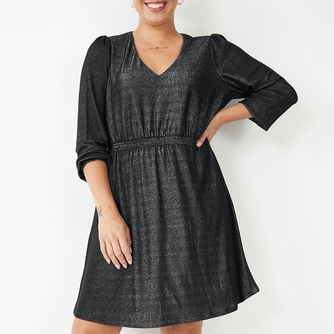 Black Jasleen Jersey Mini Dress main product photo