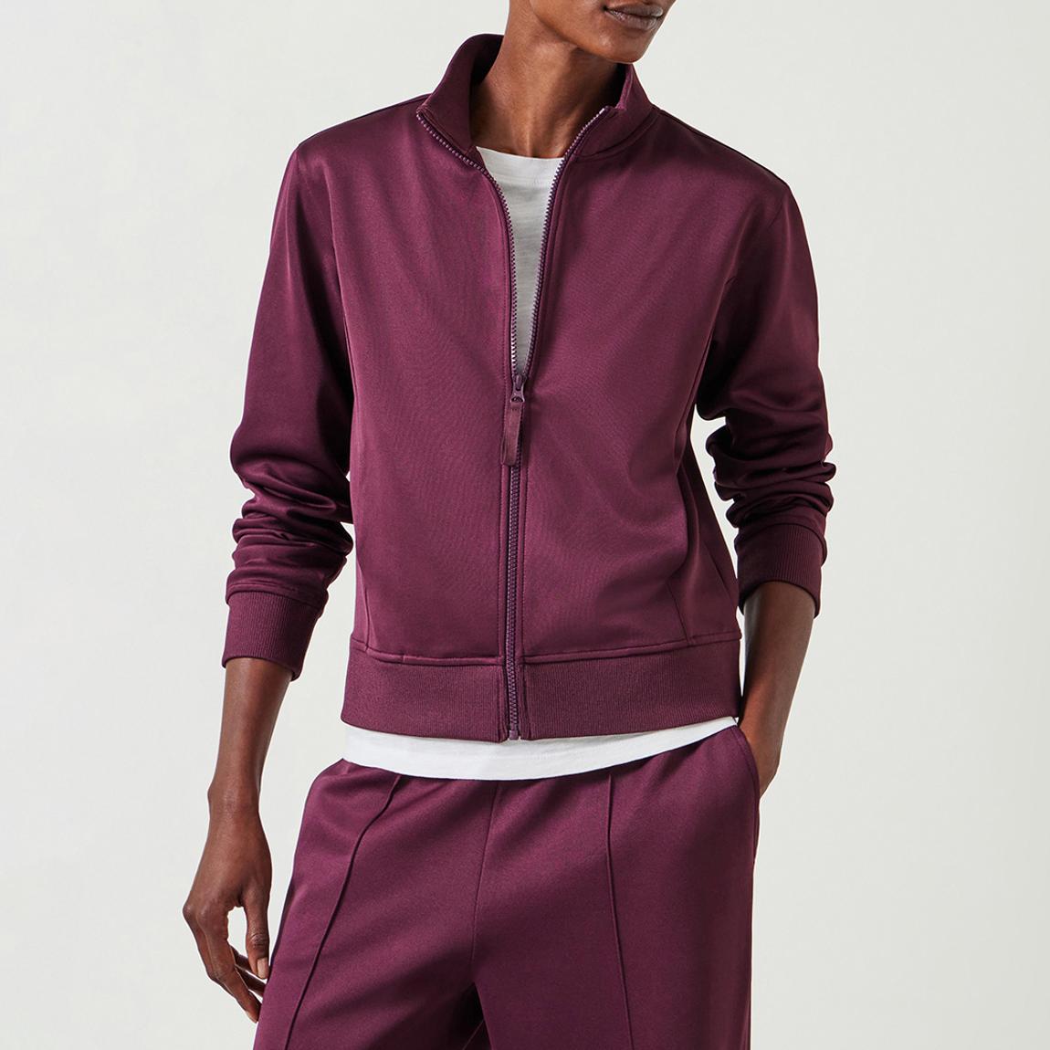 Wine Zanna Zip Through Sweatshirt main product photo