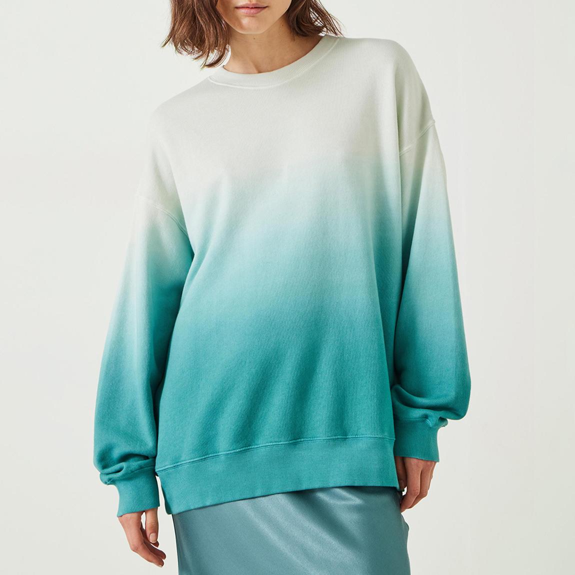 Aqua Ombre Quaden Oversized Sweatshirt main product photo