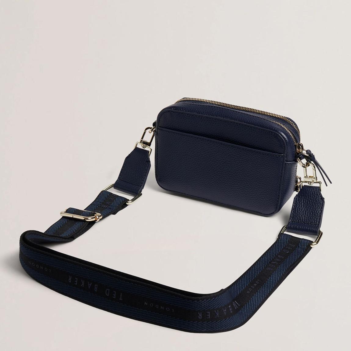 Ted Baker | Stunna mini webbing crossbody in brown chocolate | EQVVS Womens