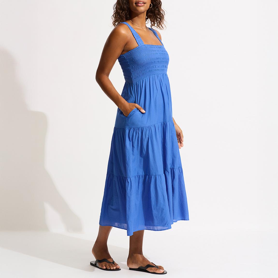 Azure Faithful Midi Dress main product photo
