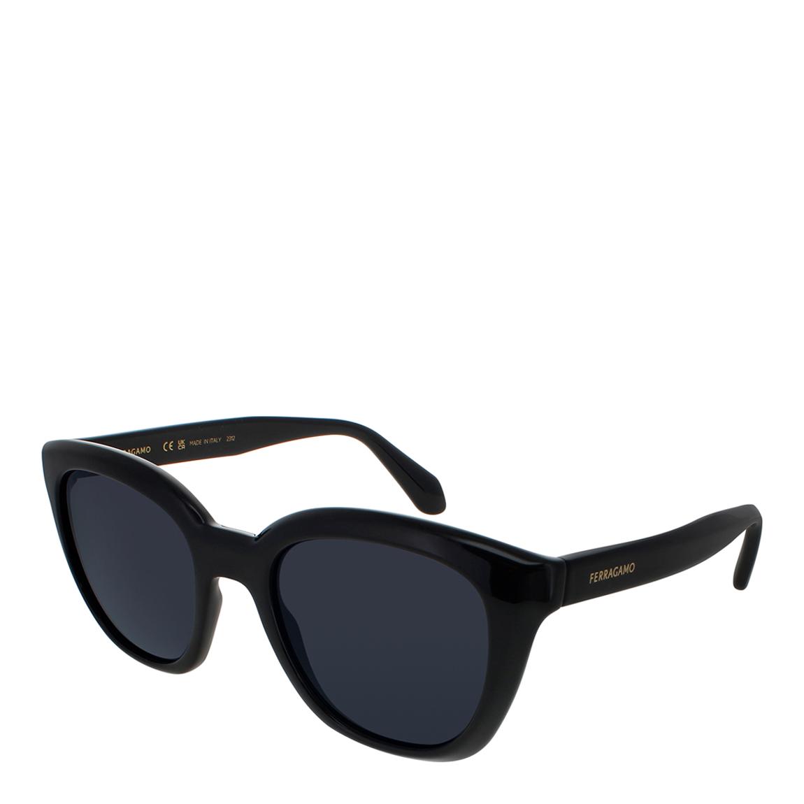 Women's Black Salvatore Ferragamo Sunglasses 52mm main product photo