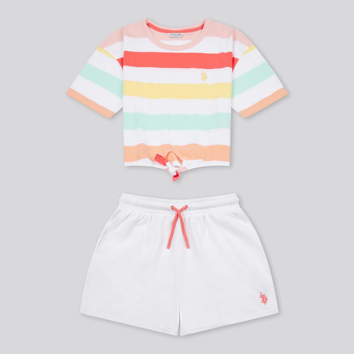 Multi Stripe Tee and Short Set main product photo