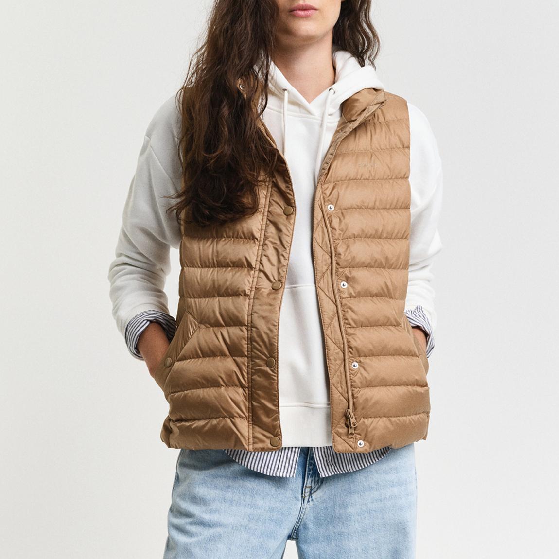 Camel Light Down Padded Gilet main product photo