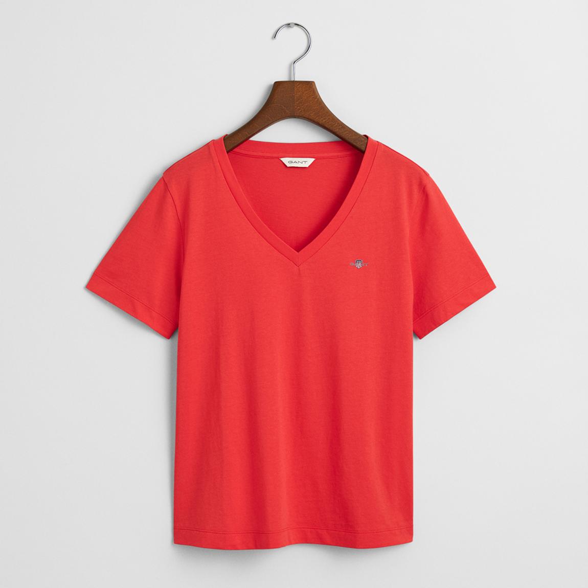 Red Shield V-Neck T-Shirt main product photo