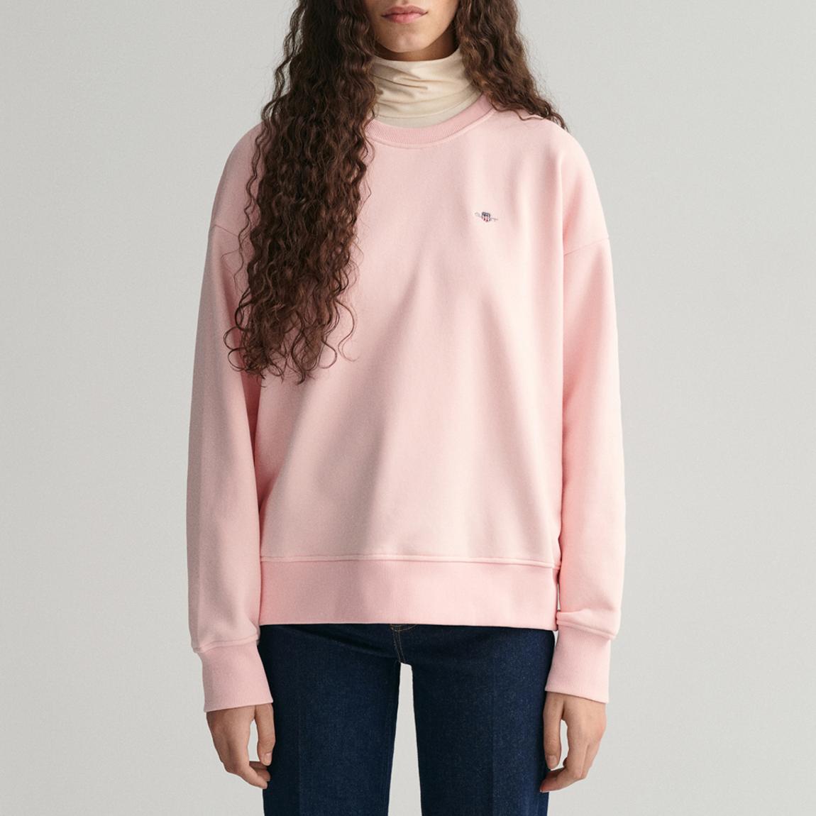 Pink Shield Crew Neck Sweatshirt main product photo