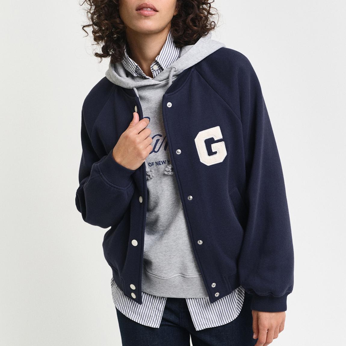 Navy Varsity G Badge Jersey Jacket main product photo