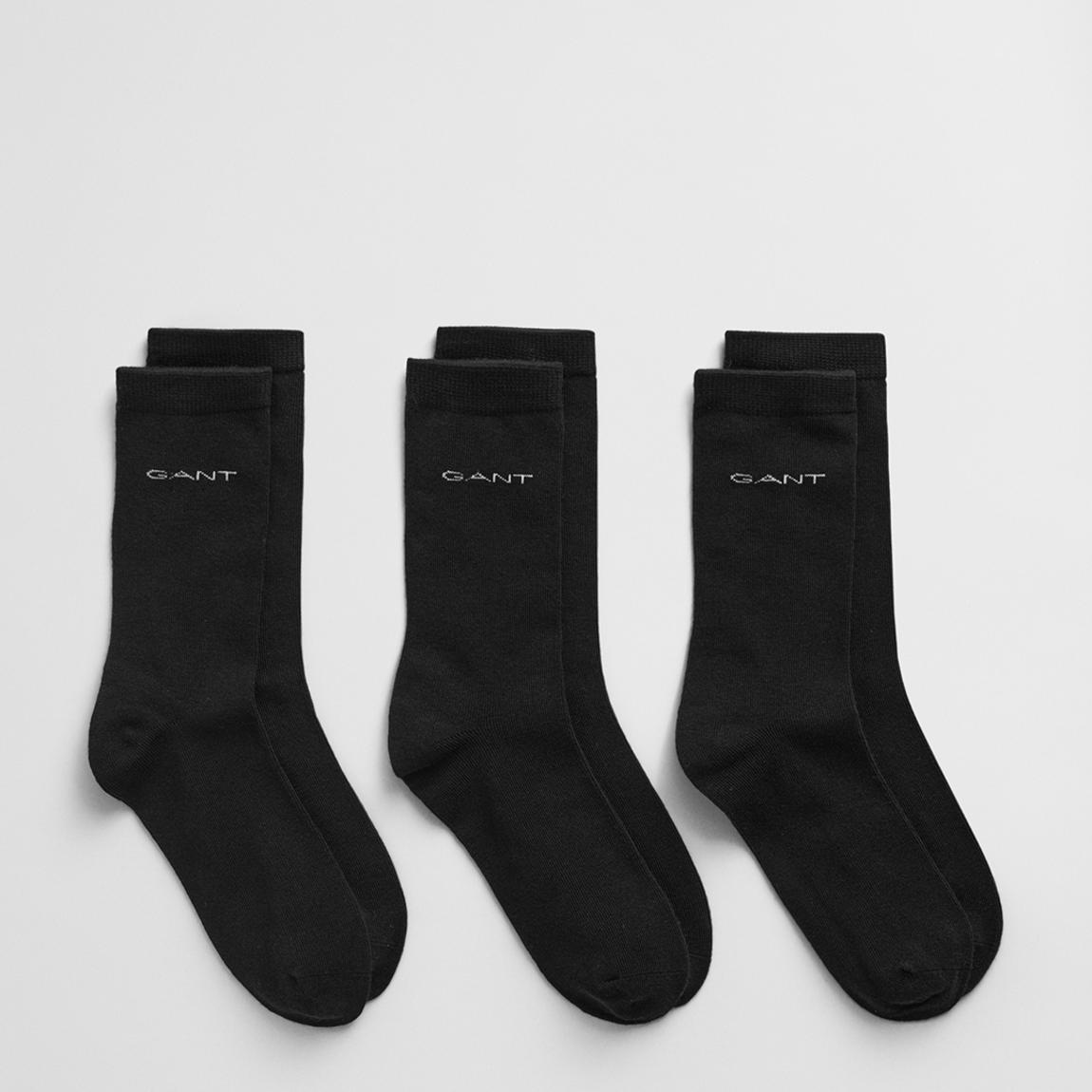 Black Soft Cotton Socks 3-Pack main product photo