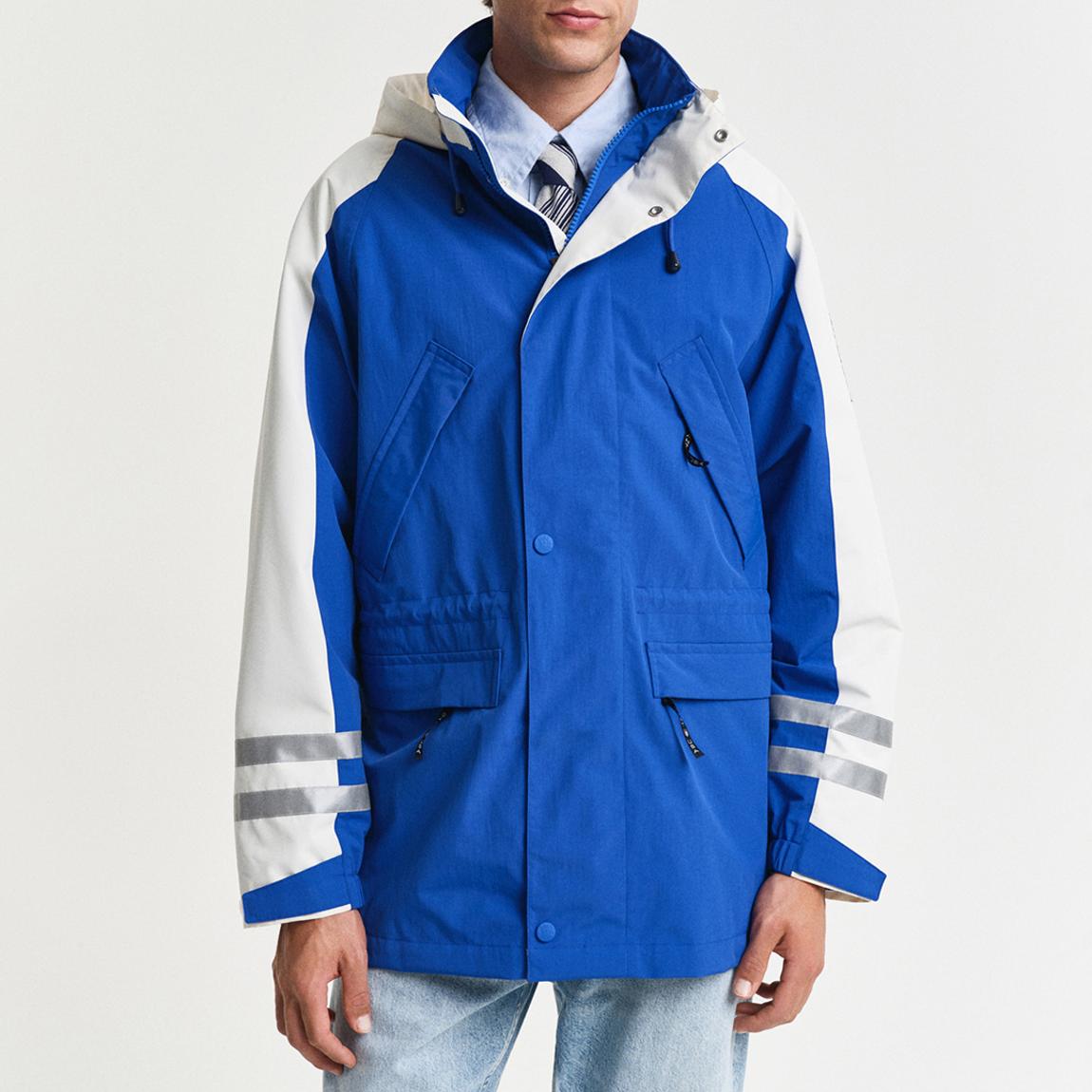 Blue/White Mid Length Sailor Jacket main product photo