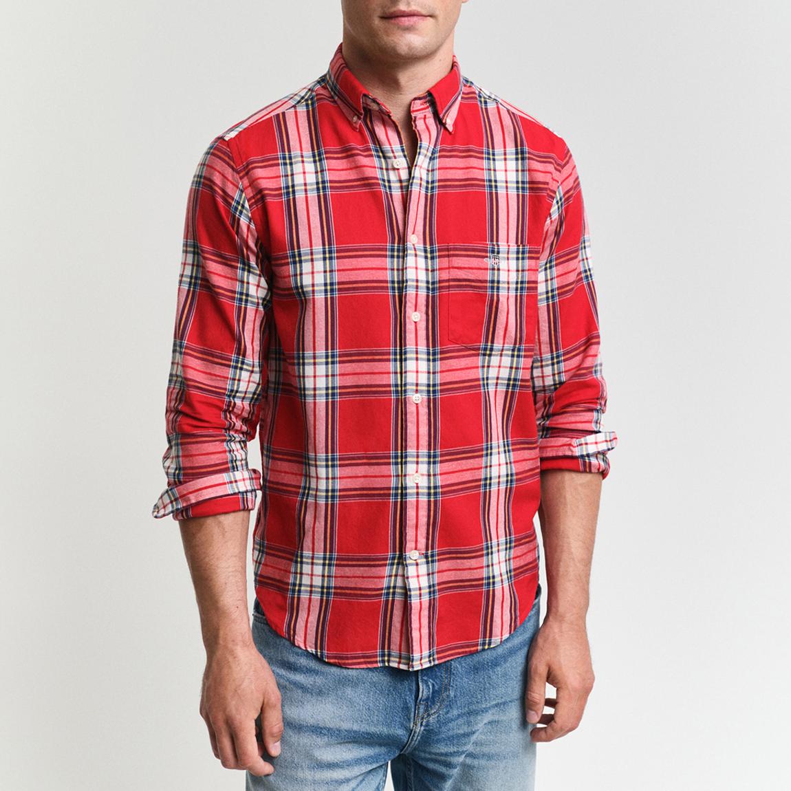 Red Flannel Check Cotton Shirt main product photo
