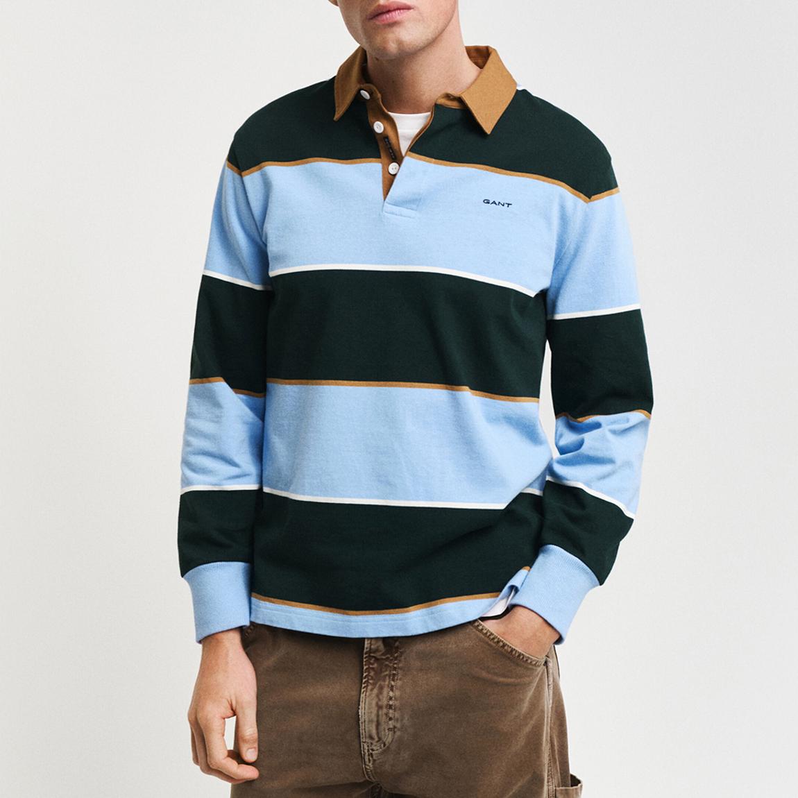 Multi Striped Heavy Cotton Rugger Sweatshirt main product photo