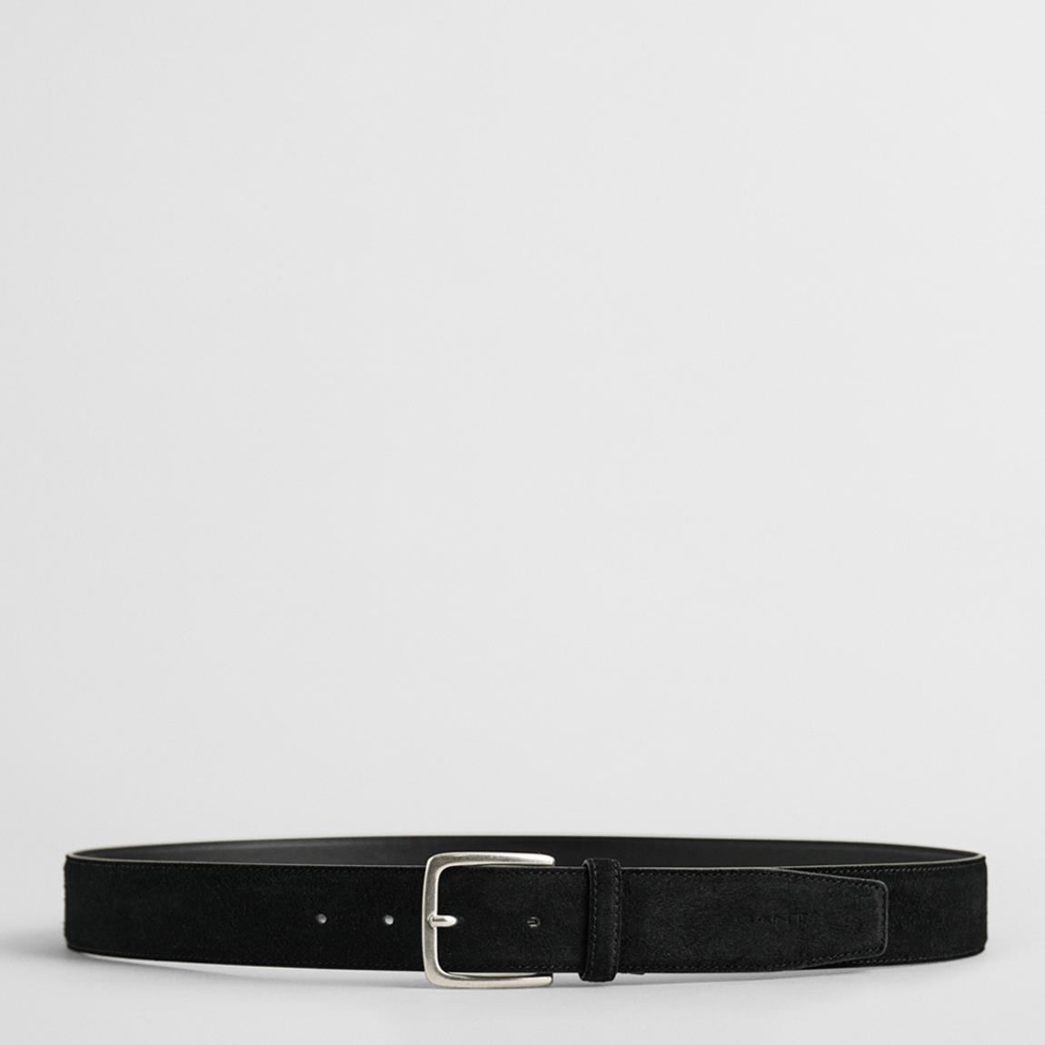 Black Classic Suede Leather Belt main product photo