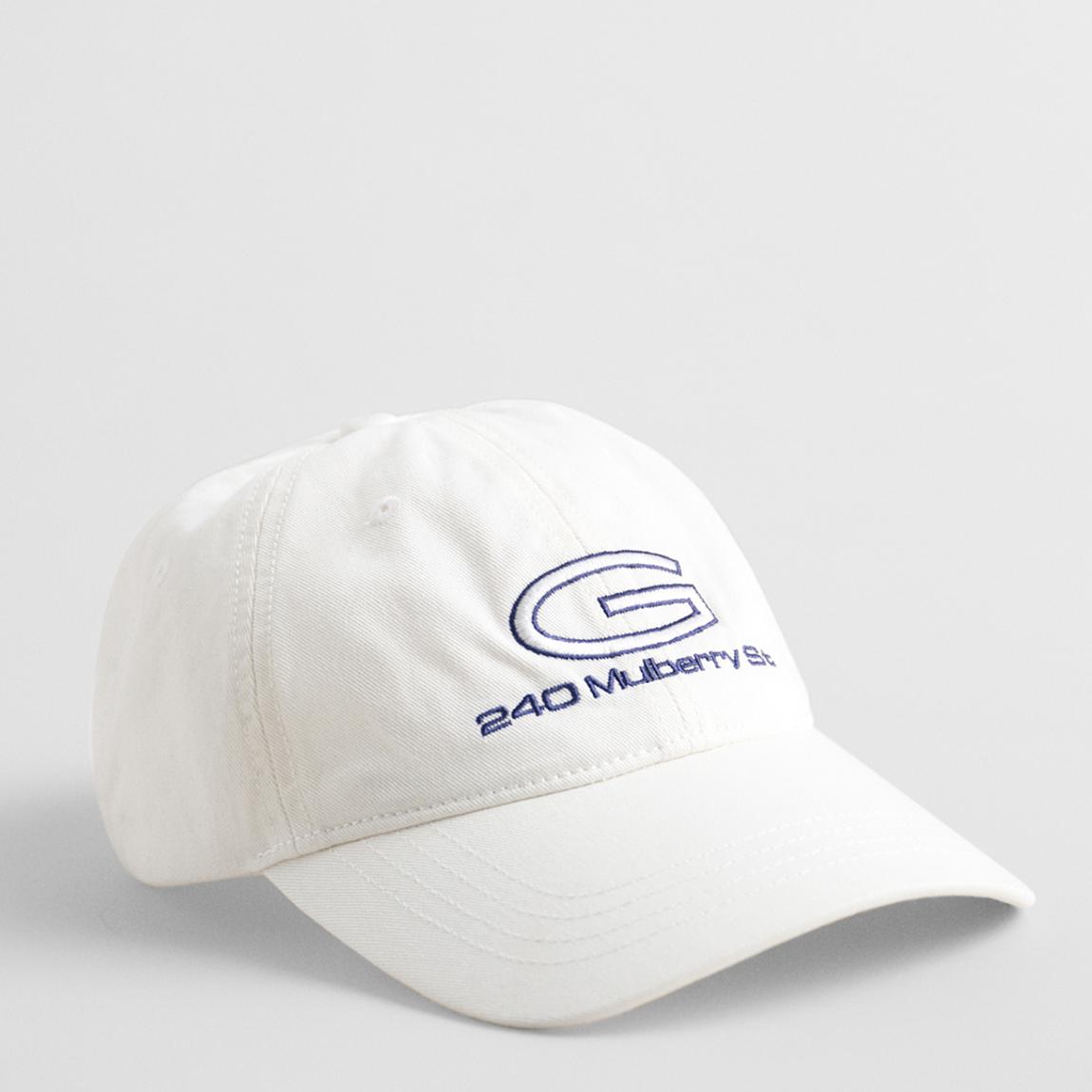 White 240 Mulberry Cotton Cap main product photo