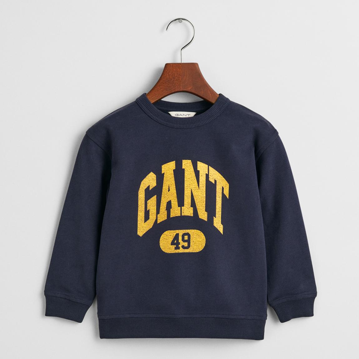 Navy Gant 49 Relaxed Crew Sweater main product photo