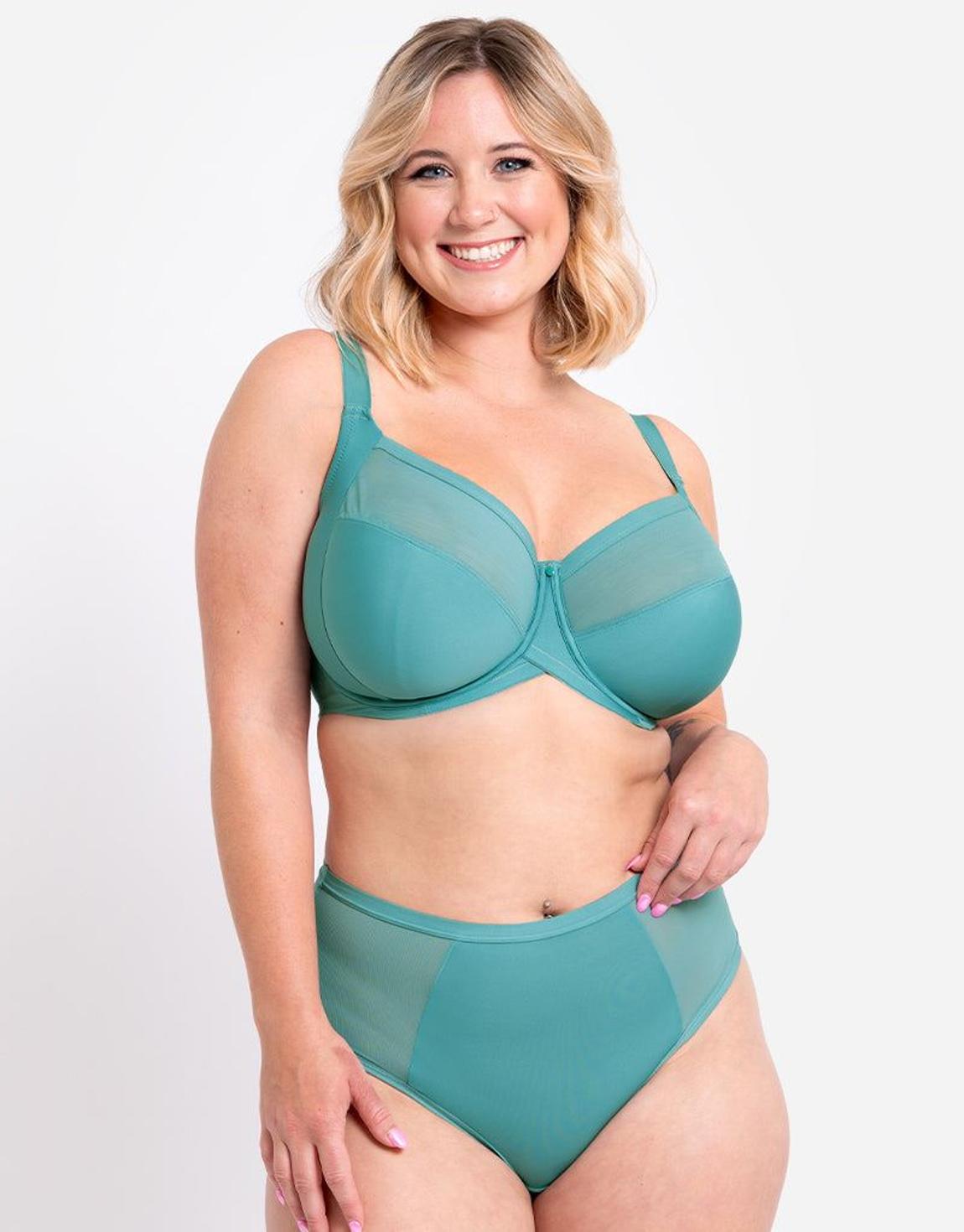 Curvy Kate WonderFully Full Cup Side Support Bra Mineral Blue main product photo