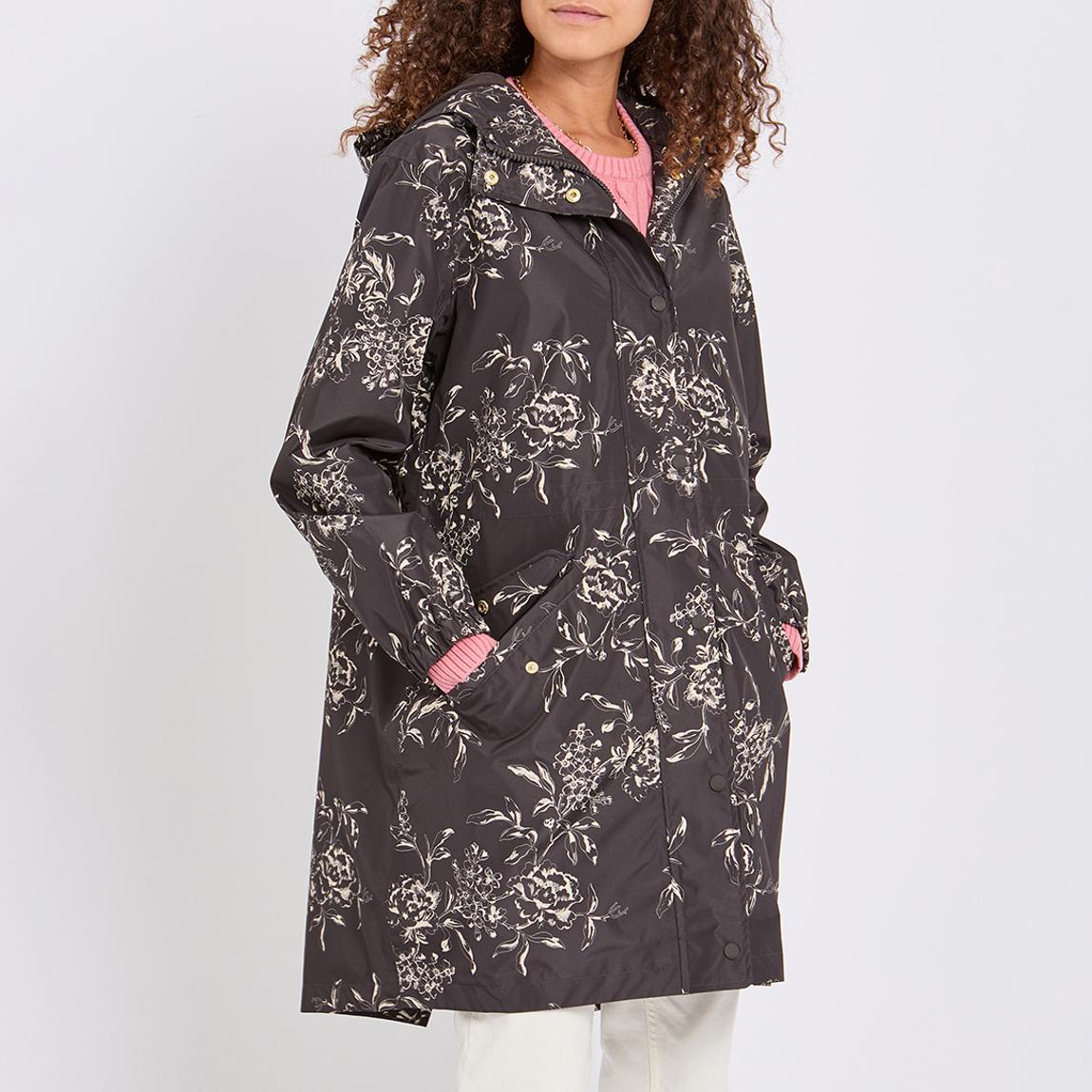 Black Flora Raincoat main product photo