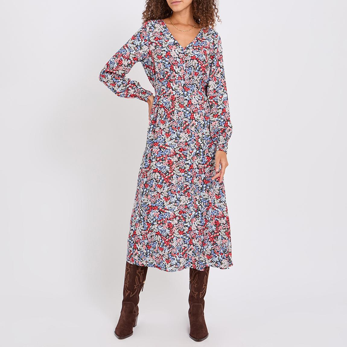 Multi Floral Ditsy Midi Dress main product photo