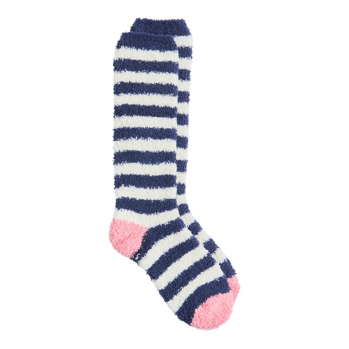 Navy Stripe Fluffy Socks main product photo